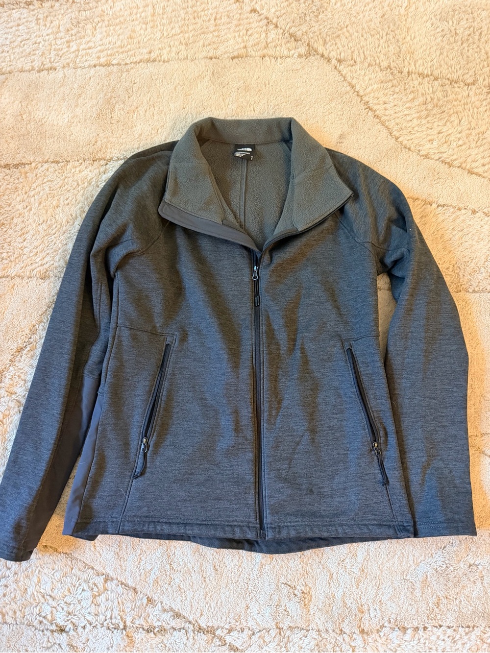 The North Face Lightweight Full-Zip Jacket/fleece  - Charcoal Gray